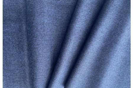 High-End Periwinkle Cloud Wool Flannel (Made in Italy)